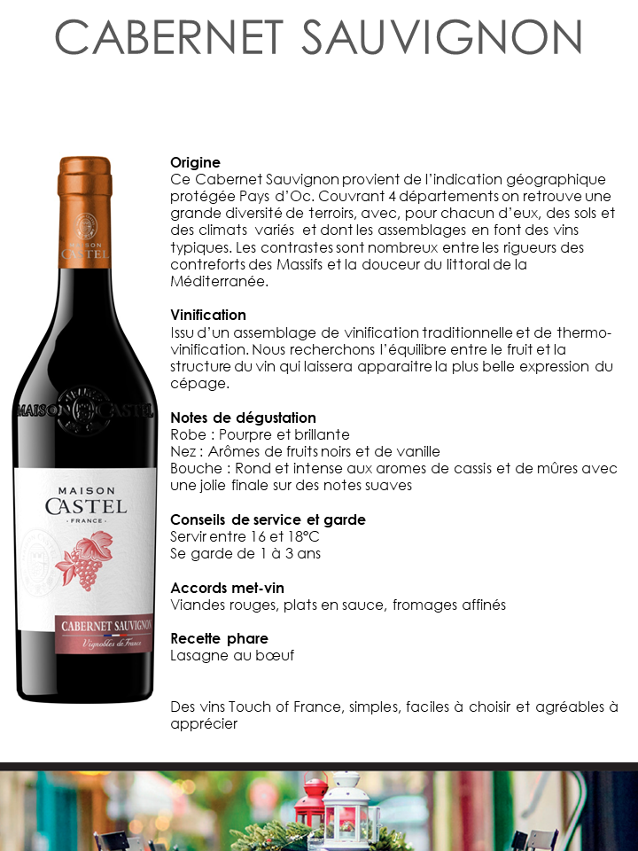 Fiche Technique Cabernet Sauvignon