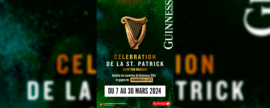 Guinness vous donne rendez-vous pour la saint Patrick